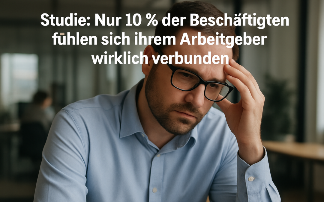 Warum fühlen sich nur 10 % der Mitarbeiter mit ihrem Arbeitgeber verbunden?