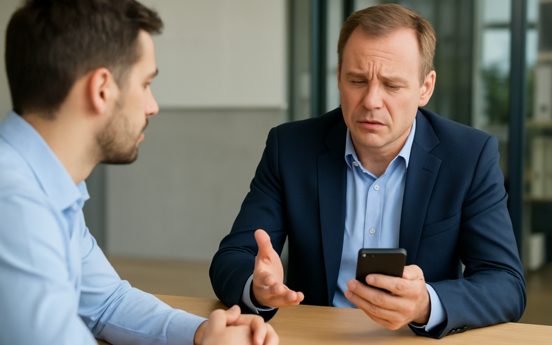 Smartphone als Führungsproblem: Wie Phubbing das Vertrauen zerstört