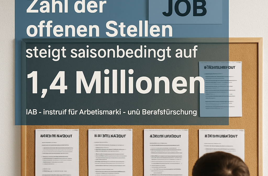 Zahl offener Stellen erreicht 1,4 Millionen im vierten Quartal 2024